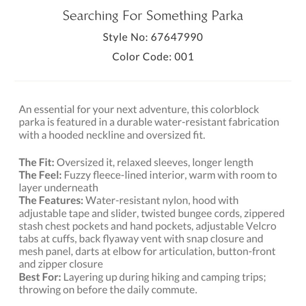 FP Movement Searching For Something Parka Free People - Picture 6 of 17